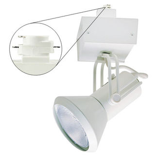 Nora NTM-5230/70B - Black - High Tech Wire Cone - Operates 70 Watt PAR30 Metal Halide - Compatible with Halo Track - Built-In Electronic Ballast