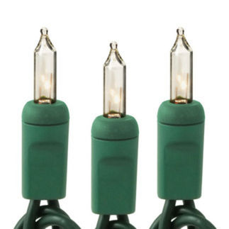 (100) Bulbs - Clear Mini Lights - Length 26.66 ft.