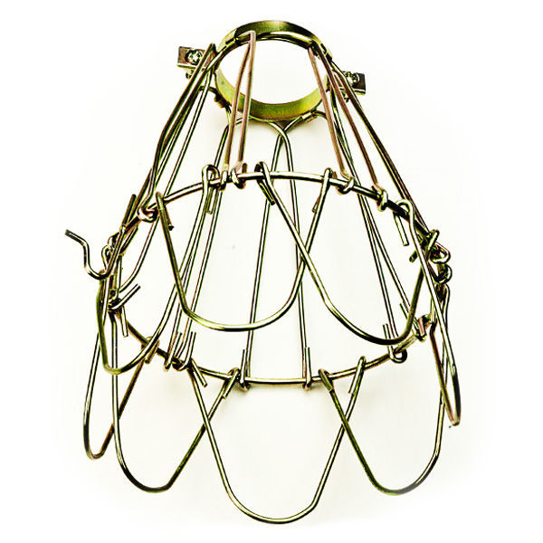 Metal Lamp Guard | Heavy Duty Bulb Cage | Brass